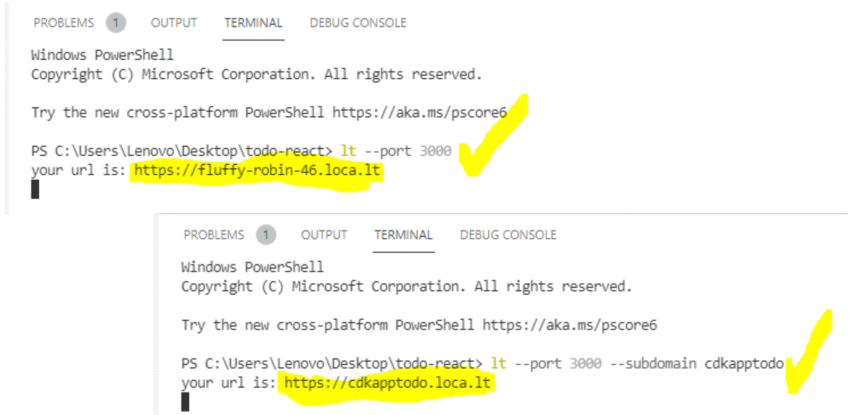 Expose a local webserver(localhost:3000) to the internet